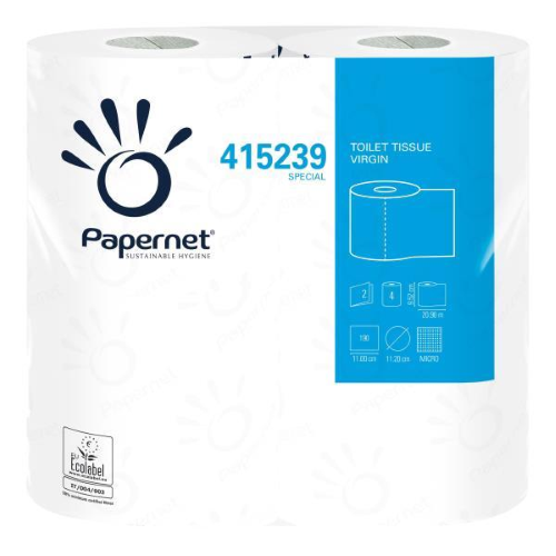 PAPERNET CARTA IGIENICA IN PURA CELLULOSA 2 VELI 20.9 MT 190 STRAPPI BIANCO CONF 96 Pz.